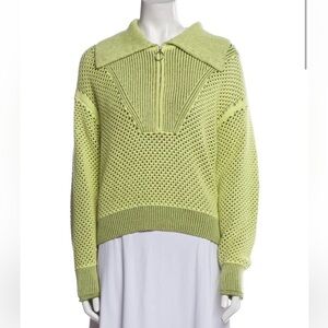 Jonathan Simkhai Green Cowl Neck Sweater